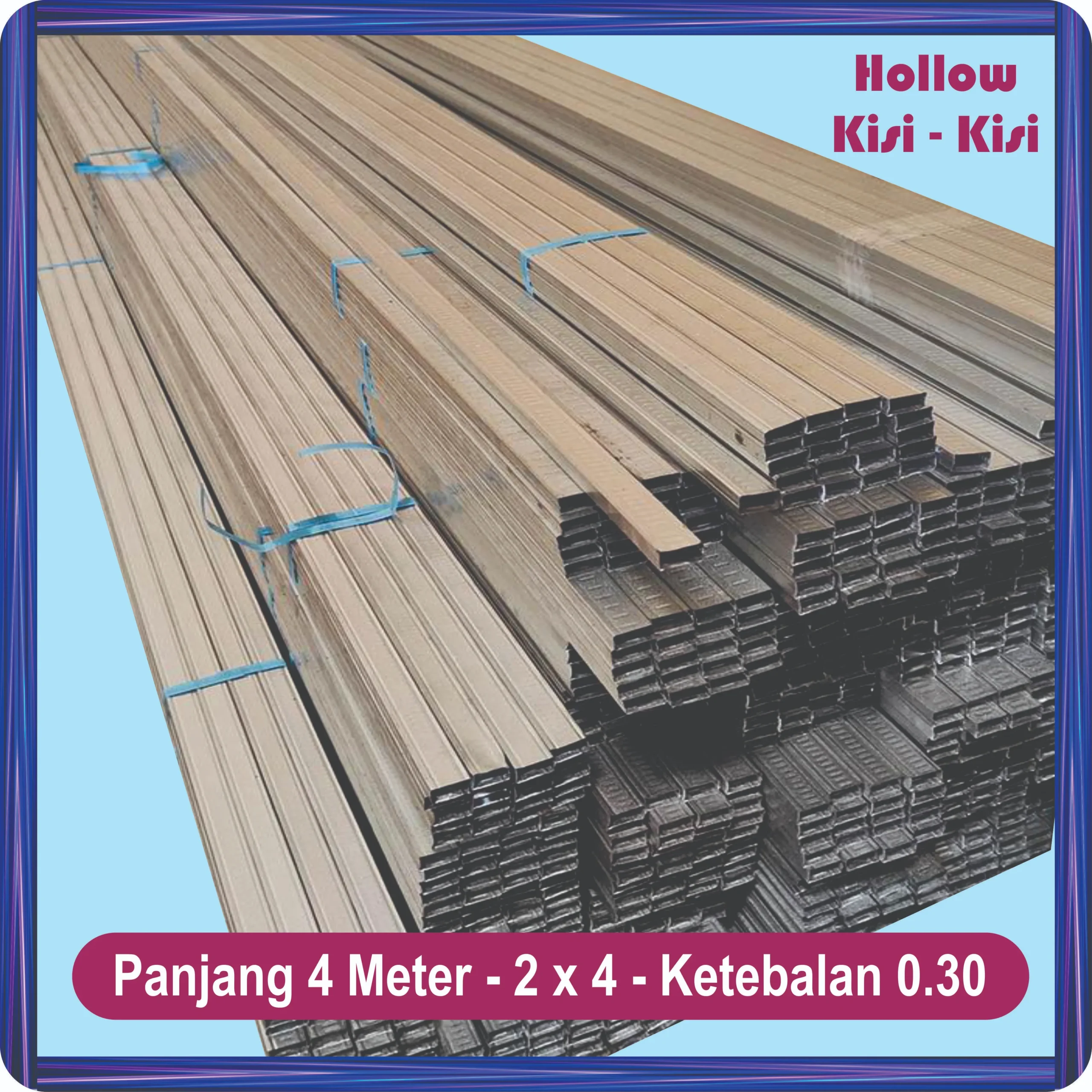 hollow kisi kisi 4 meter 2x4 (0.30)