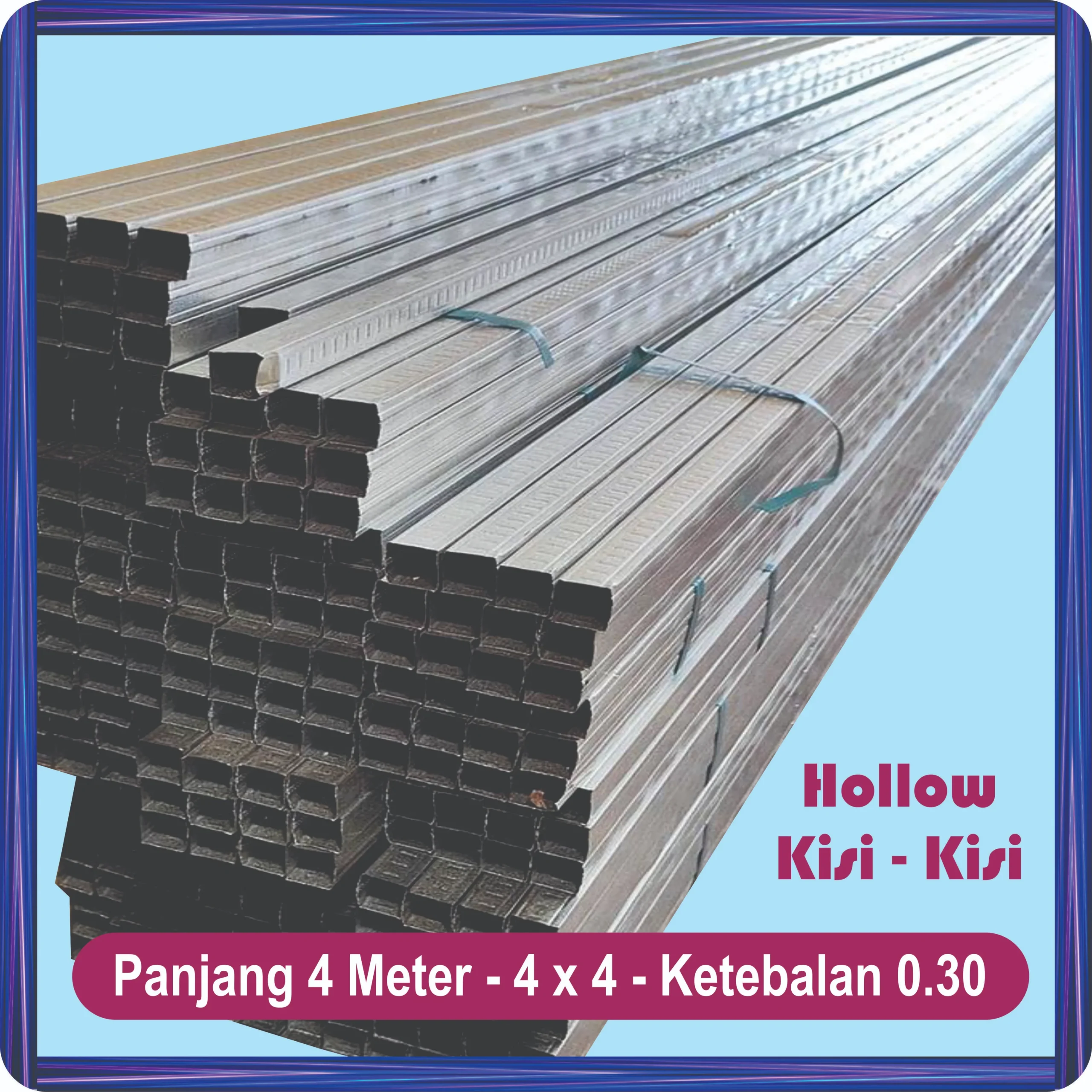 hollow kisi kisi 4 meter 4x4 (0.30)