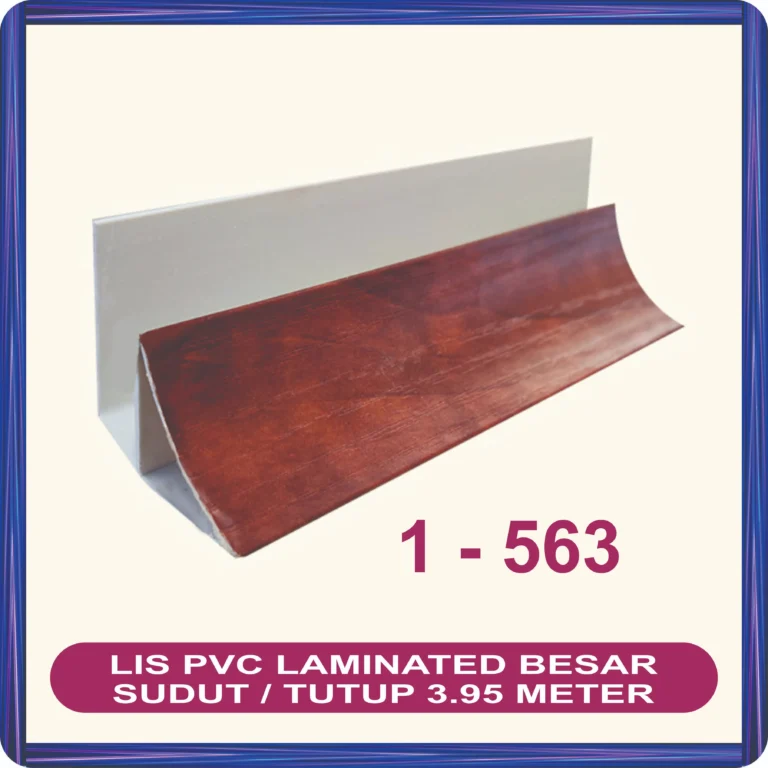 lis pvc laminated sudut tutup 3.95 meter besar