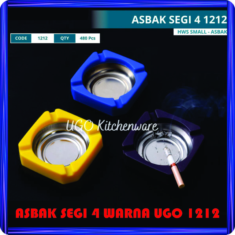 asbak segi 4 warna ugo 1212