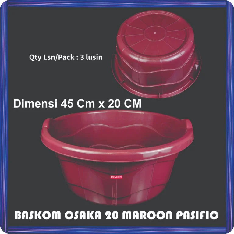 baskom osaka 20 maroon pasific