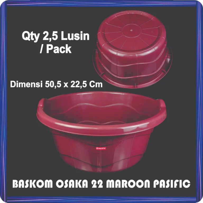 baskom osaka 22 maroon pasific