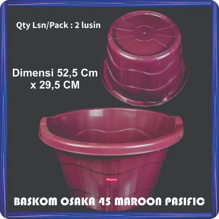 baskom osaka 45 maroon pasific