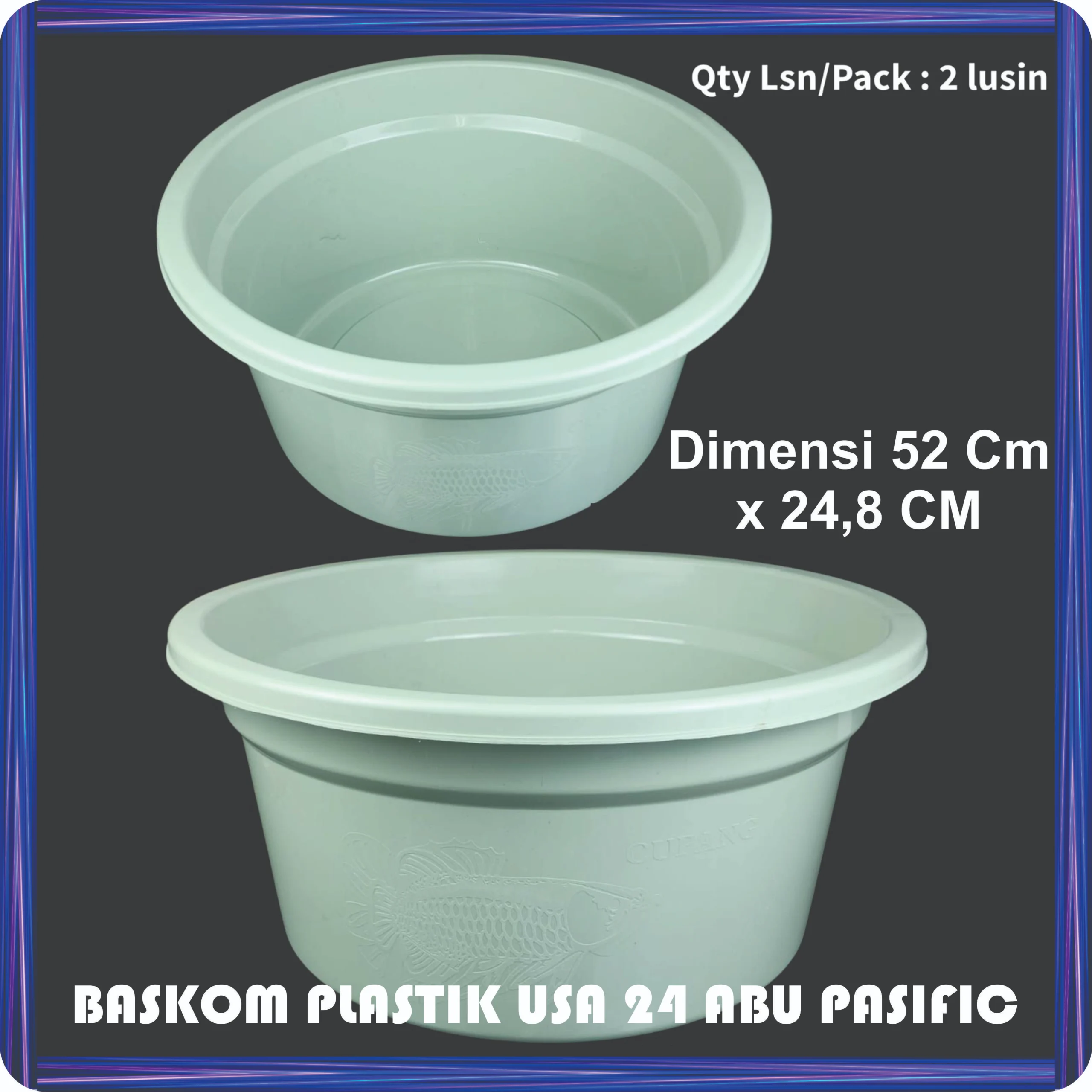 baskom plastik usa 24 abu pasific