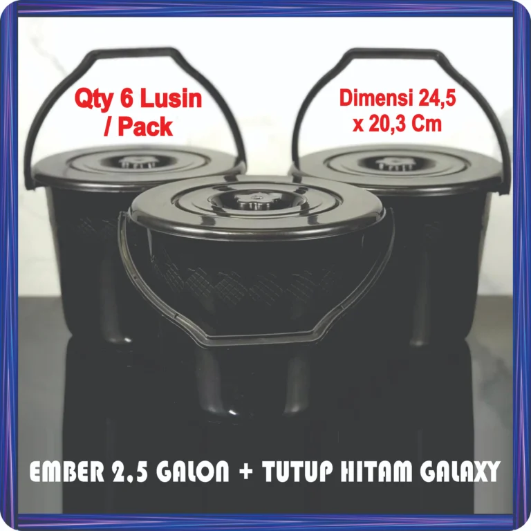ember 2,5 galon + tutup hitam galaxy