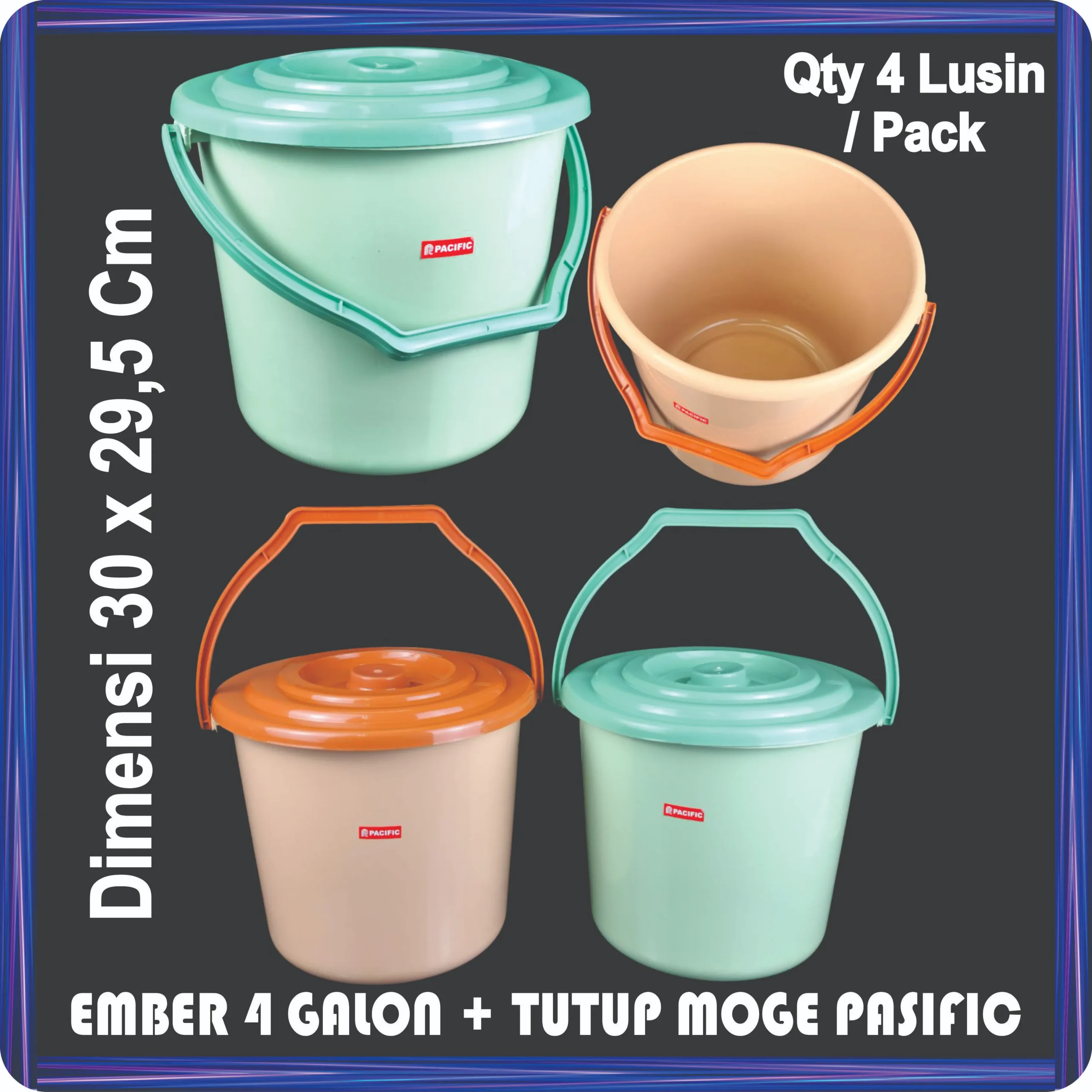 ember 4 galon + tutup moge pasific