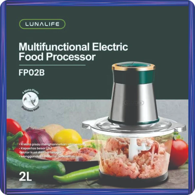 multifunctional electric food processor lunalife 2 liter