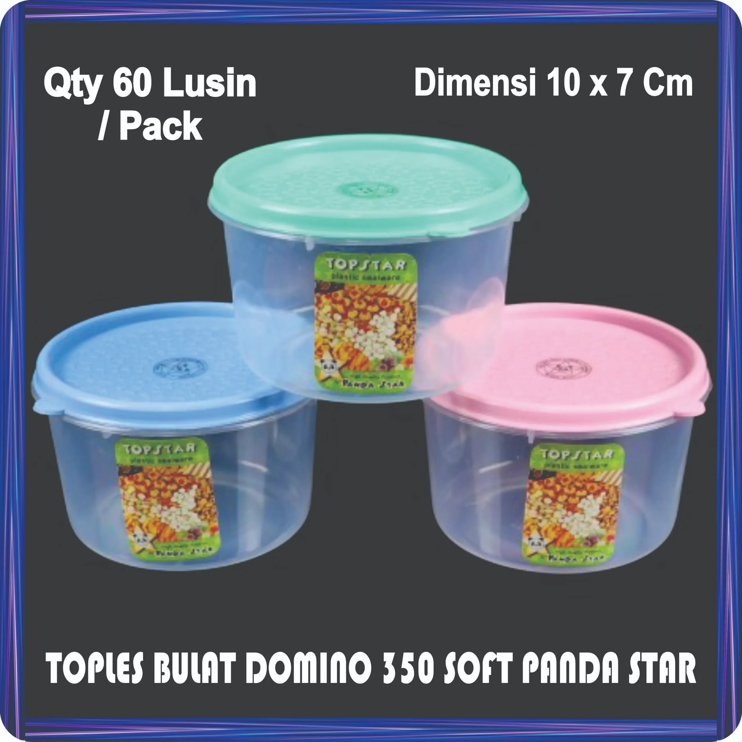 toples bulat domino 350 soft panda star