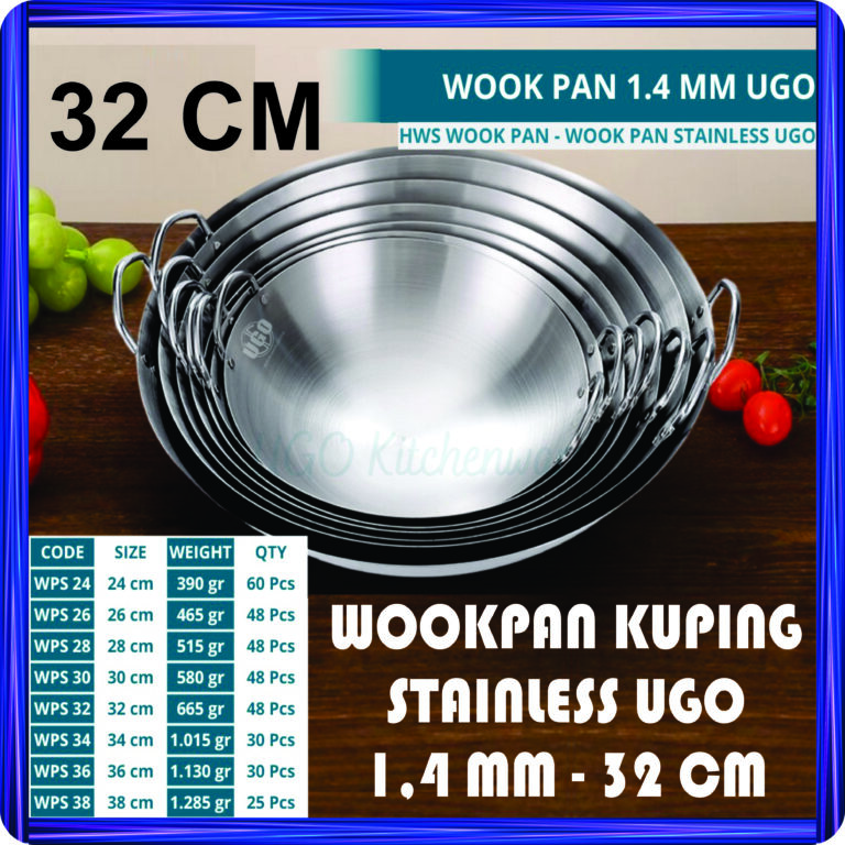 wookpan kuping stainless ugo 1,4 mm 32 cm
