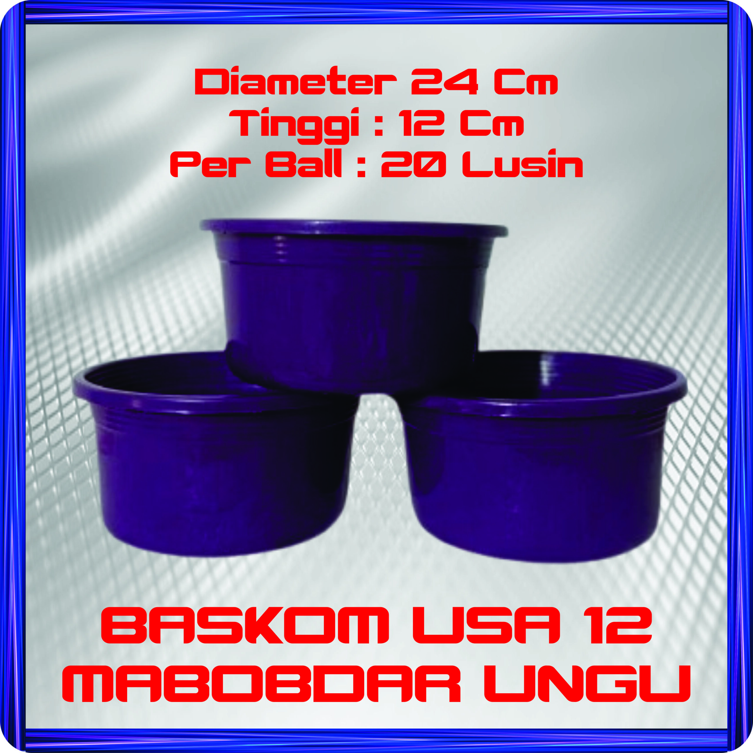 baskom usa 12 mabobdar ungu