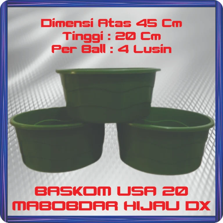 baskom usa 20 mabobdar hijau dx