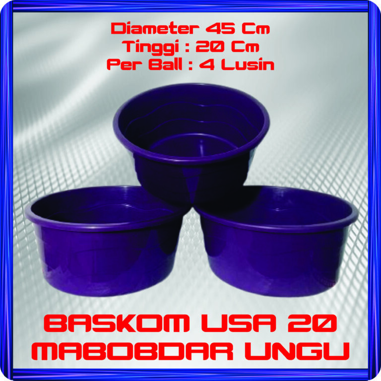 baskom usa 20 mabobdar ungu