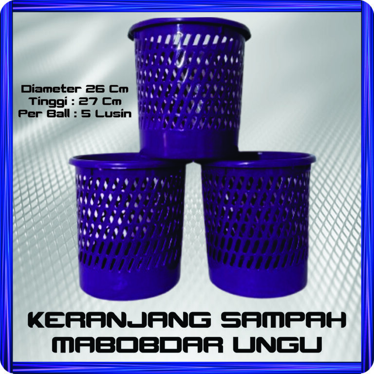 keranjang sampah mabobdar ungu