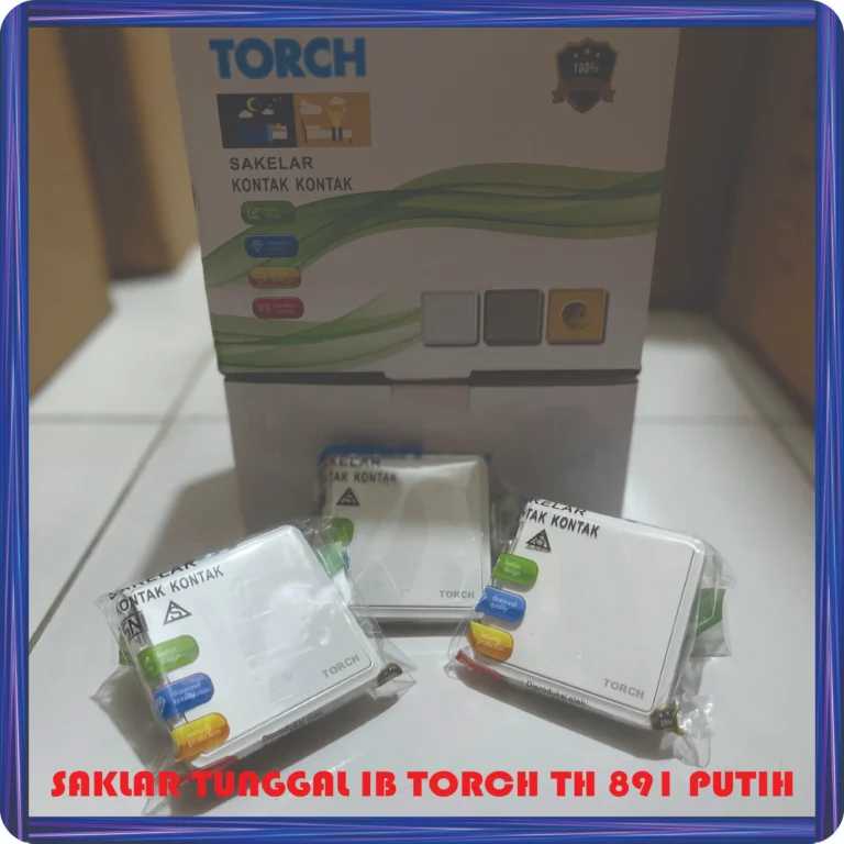 saklar tunggal ib torch th 891 putih