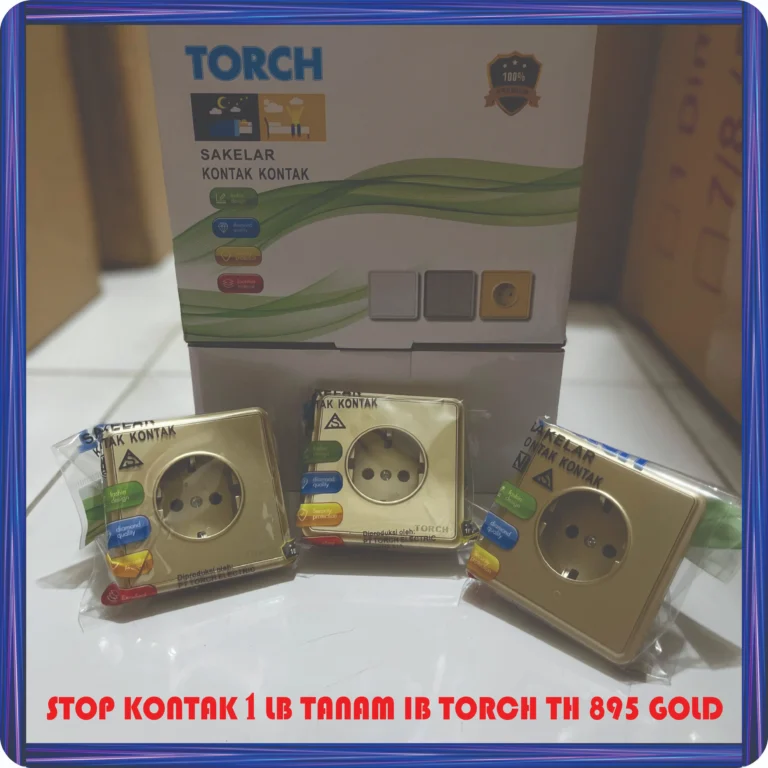 stop kontak 1 lubang tanam ib torch th 895 gold