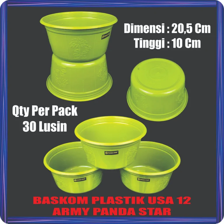 baskom plastik usa 12 army panda star