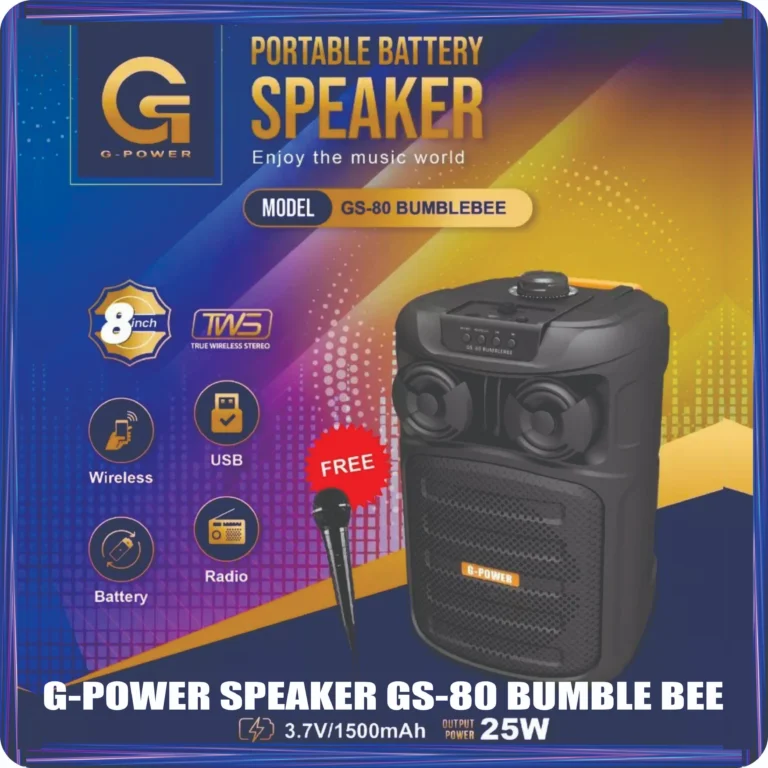 g power speaker gs 80 bumble bee