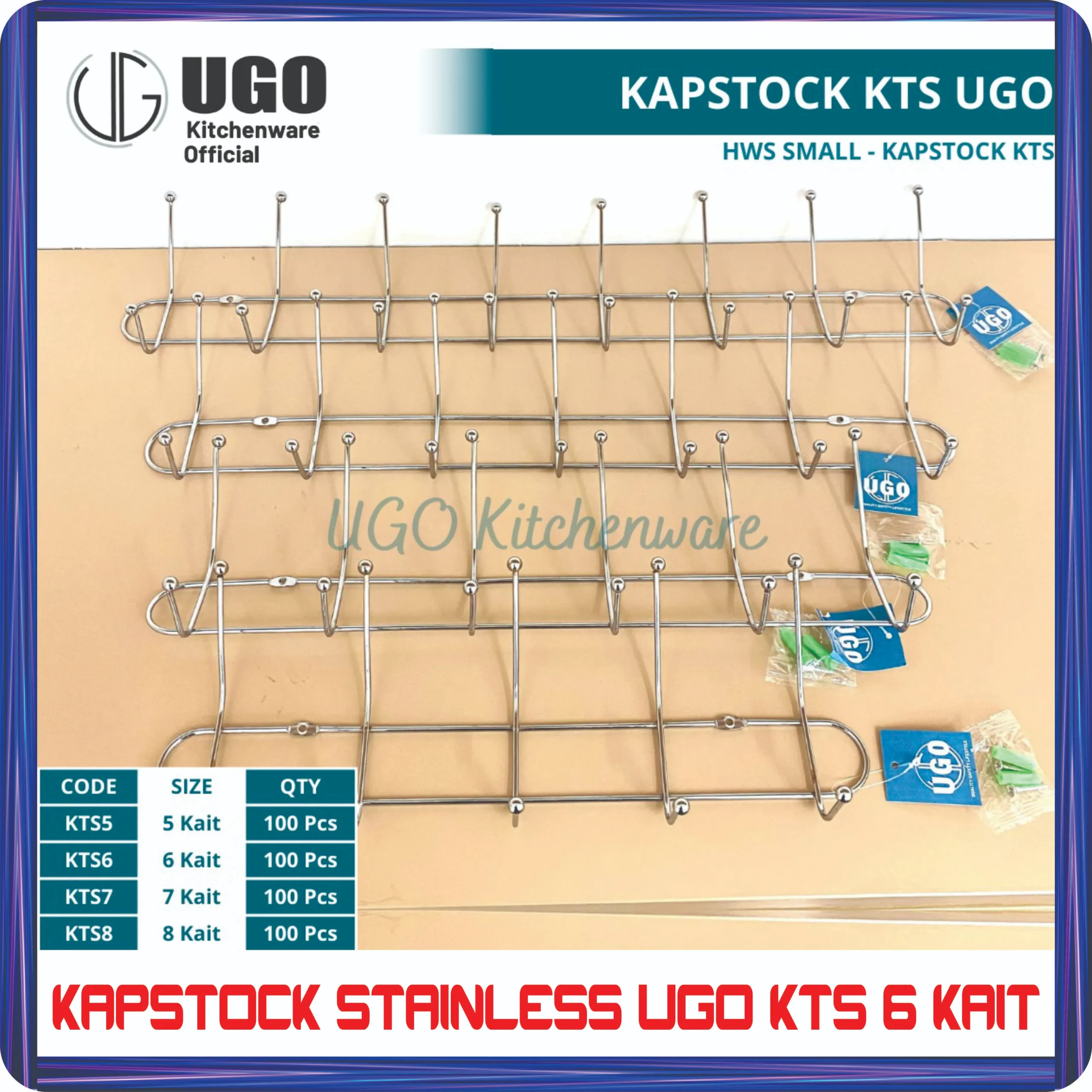 kapstock stainless ugo kts 6 kait