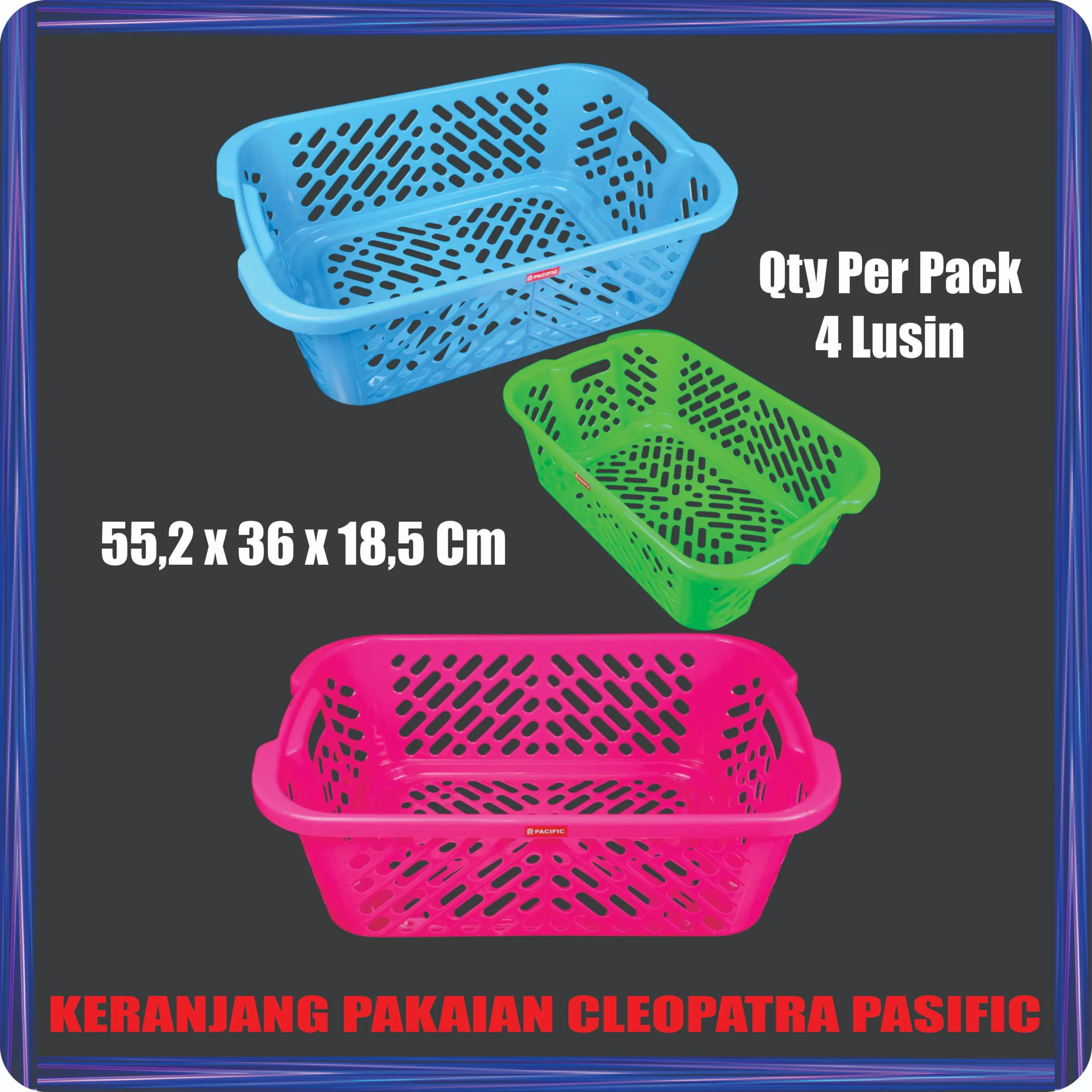 keranjang pakaian cleopatra pasific
