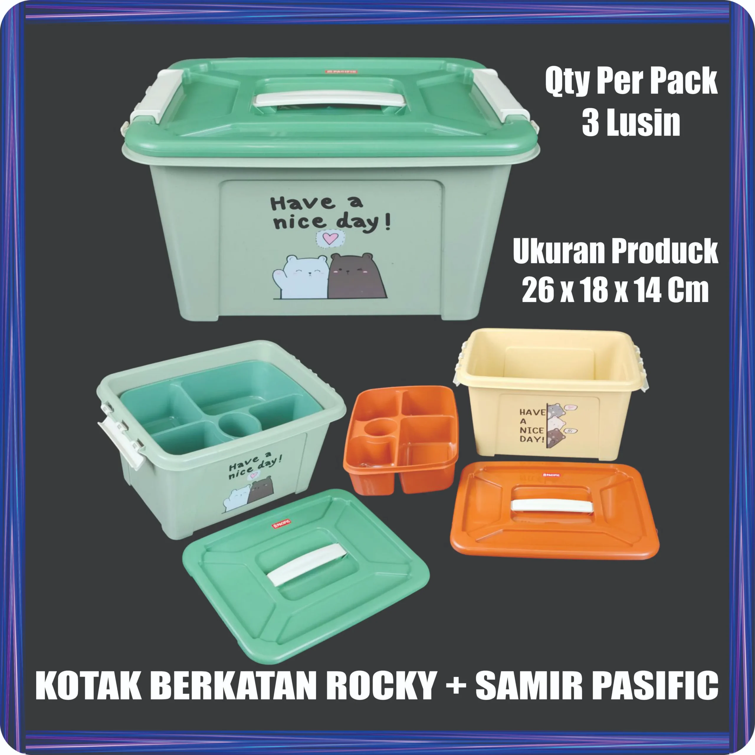 kotak berkatan rocky + samir pasific