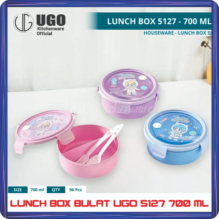 lunch box bulat ugo 5127 700 ml