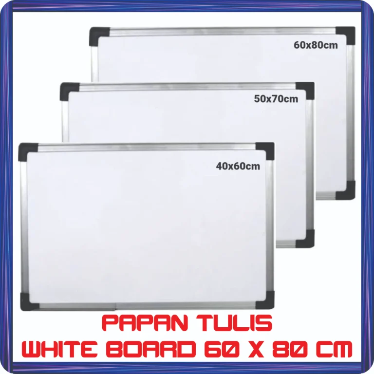 papan tulis white board 60 x 80 cm