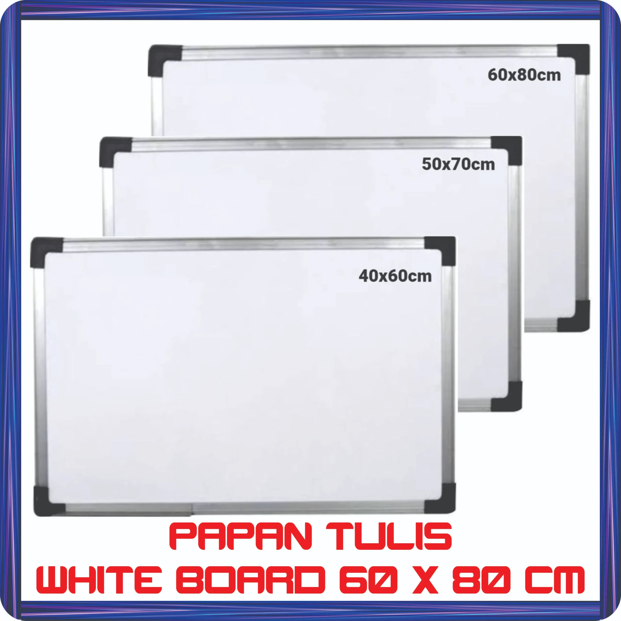 papan tulis white board 60 x 80 cm