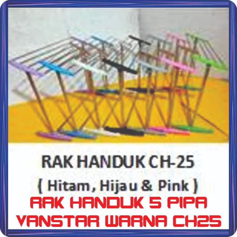 rak handuk 5 pipa vanstar warna ch25