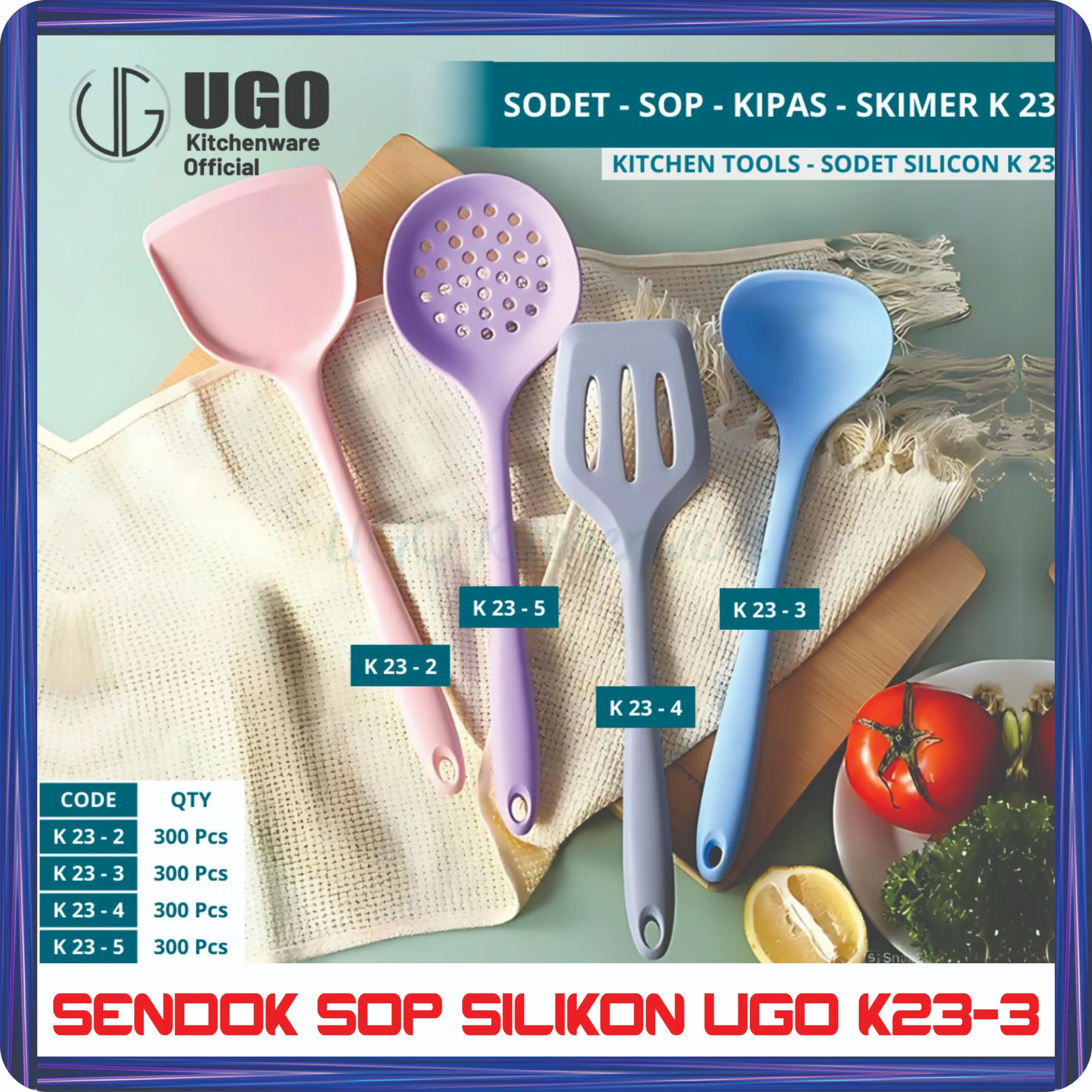 sendok sop silikon ugo k23 3