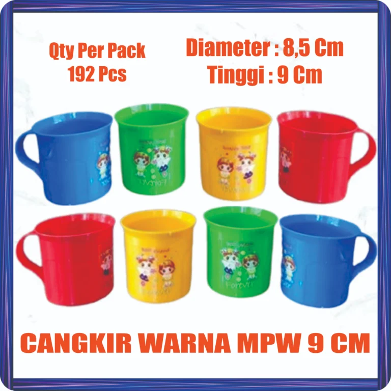 cangkir warna mpw 9 cm