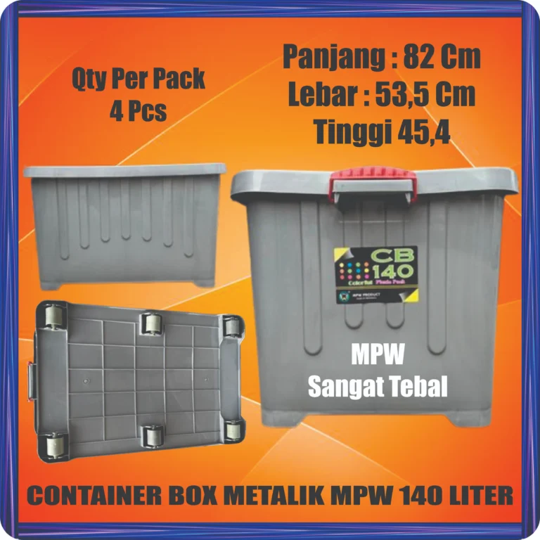 container box metalik mpw 140 liter