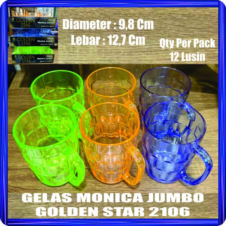 gelas monica jumbo golden star 2106