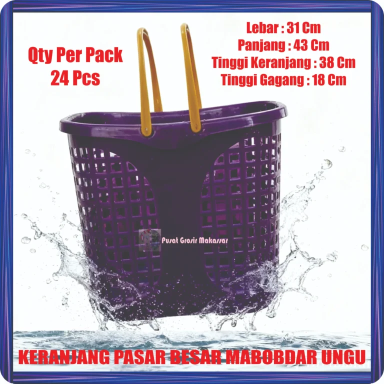 keranjang pasar besar mabobdar ungu