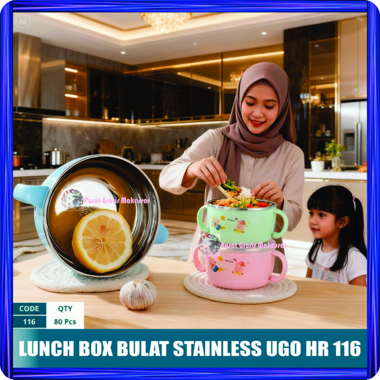 lunch box bulat stainless ugo hr 116