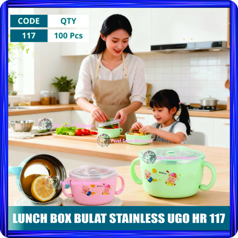 lunch box bulat stainless ugo hr 117