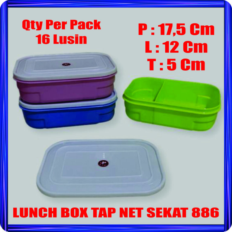 lunch box tap net sekat 886