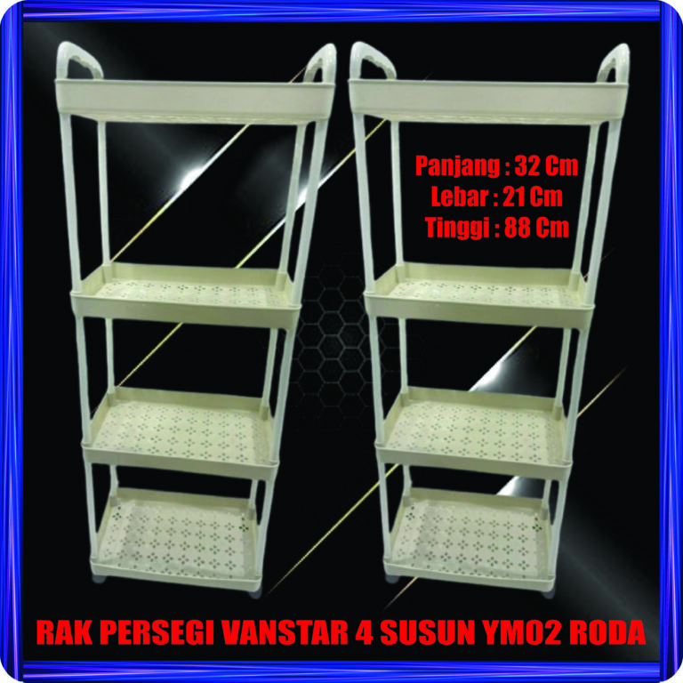 rak persegi vanstar 4 susun ym02 roda