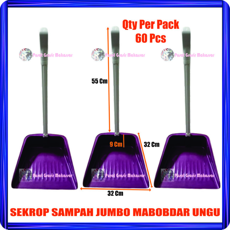 sekrop sampah jumbo mabobdar ungu