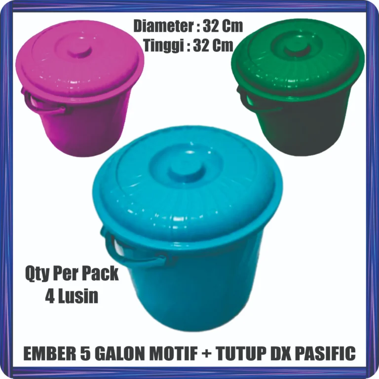 ember 5 galon motif + tutup dx pasific
