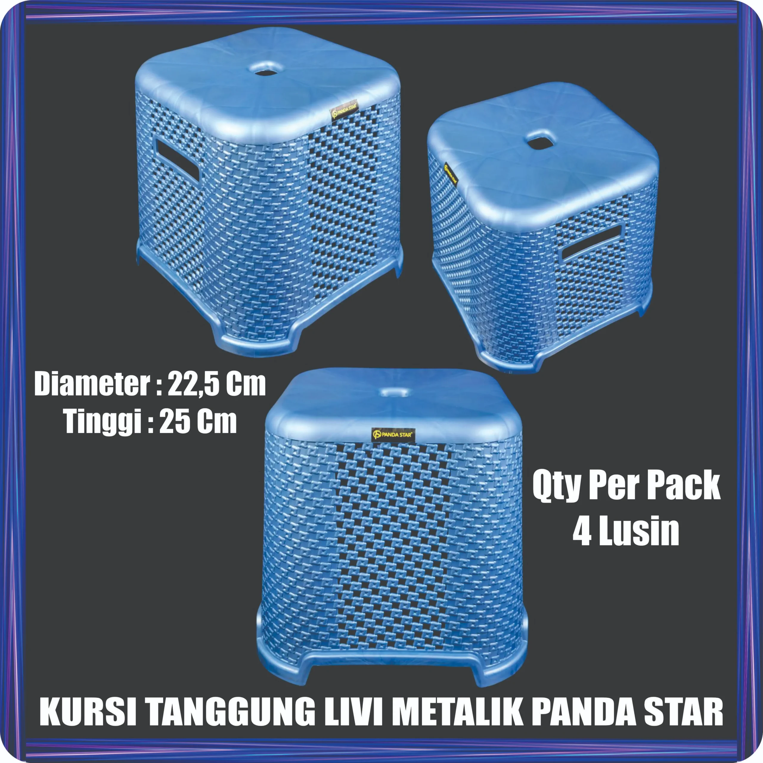 kursi tanggung livi metalik panda star