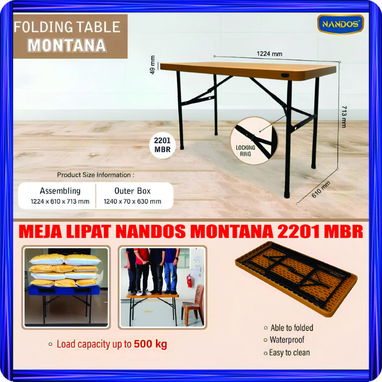 meja lipat nandos montana 2201 mbr