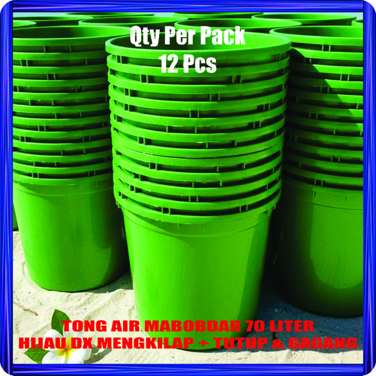 tong air mabobdar 70 liter hijau dx