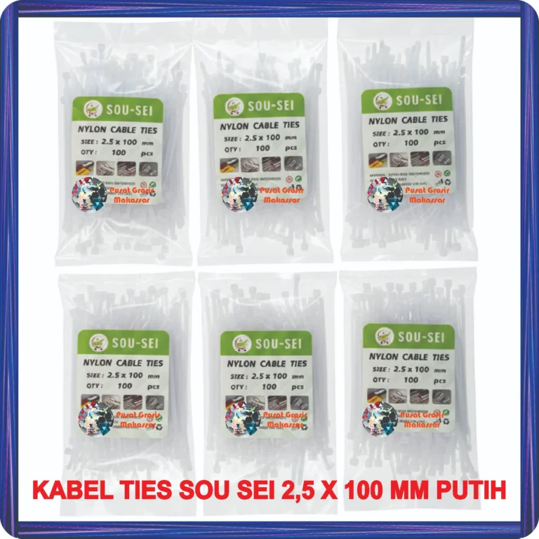 kabel ties sou sei 2,5 x 100 mm putih