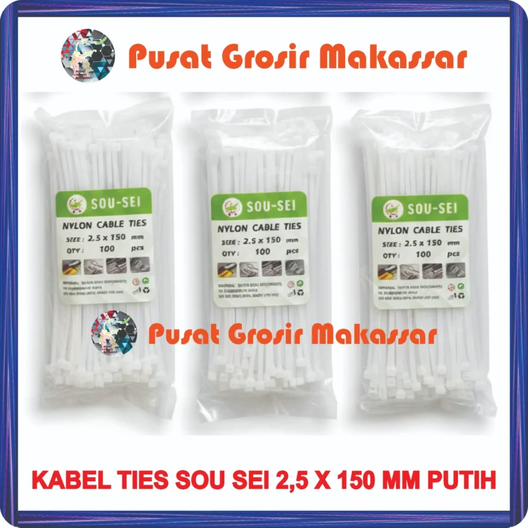 kabel ties sou sei 2,5 x 150 mm putih
