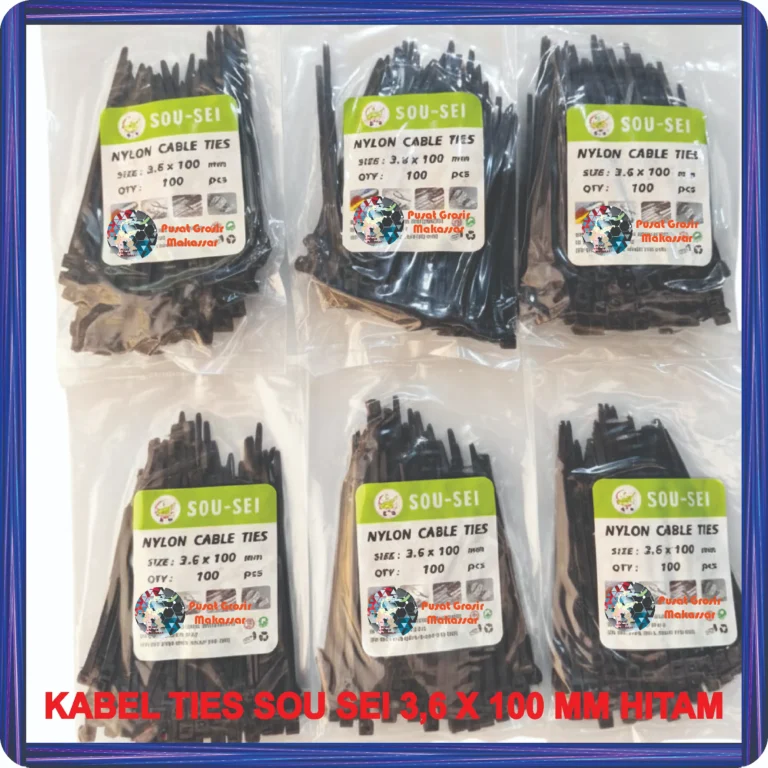 kabel ties sou sei 3,6 x 100 mm hitam