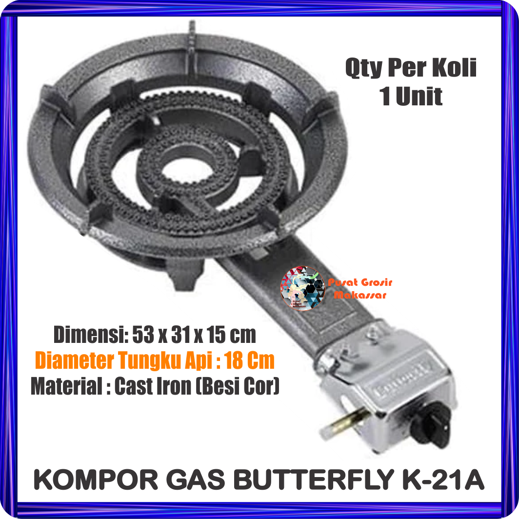 kompor gas butterfly k 21a